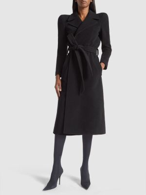 Kašmírový kabát Balenciaga čierna