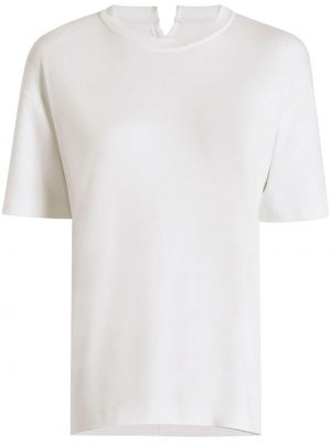 Βαμβακερή μπλούζα Another Tomorrow λευκό