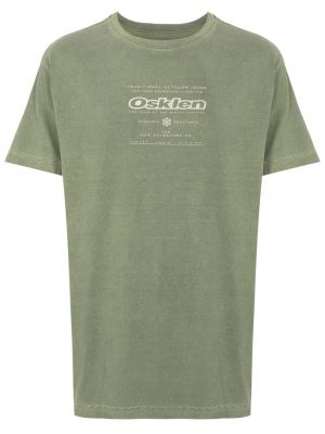 Bavlnené tričko s potlačou Osklen zelená