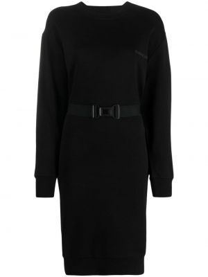 Sukienka z nadrukiem Moncler czarna
