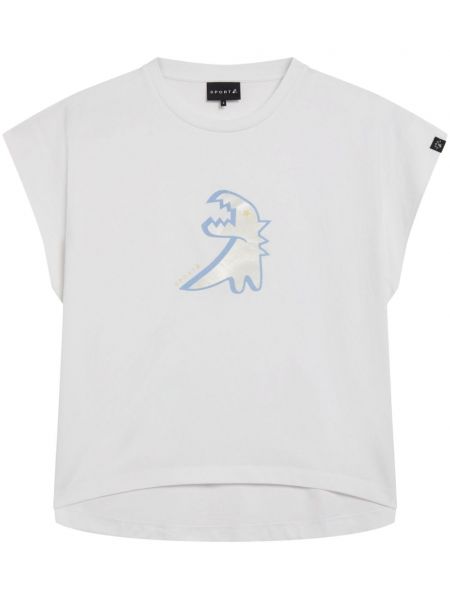 Βαμβακερή αθλητική μπλούζα με σχέδιο Sport B. By Agnès B. λευκό