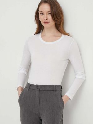 Блуза с дълъг ръкав Sisley бяло