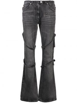 Slim fit skinny jeans ausgestellt Courreges grau