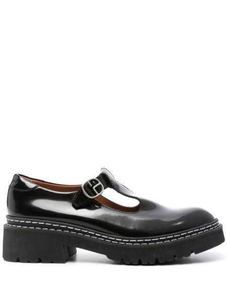 Pantofi loafer din piele de lac Claudie Pierlot negru