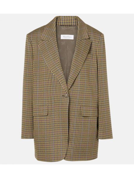 Yün blazer Max Mara kahverengi