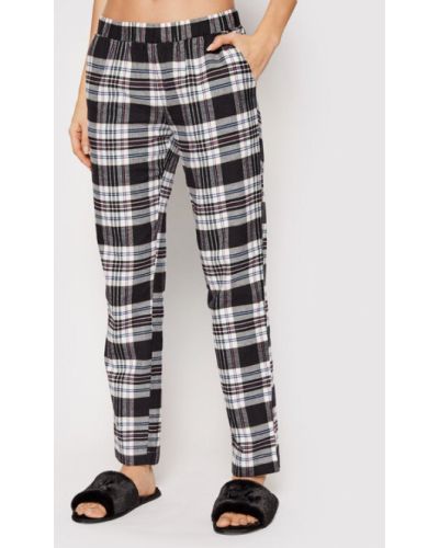 Triumph Pantaloni pijama Mix & Match 10209595 Negru Relaxed Fit