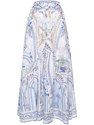 Maksi suknja s cvjetnim printom s printom Camilla