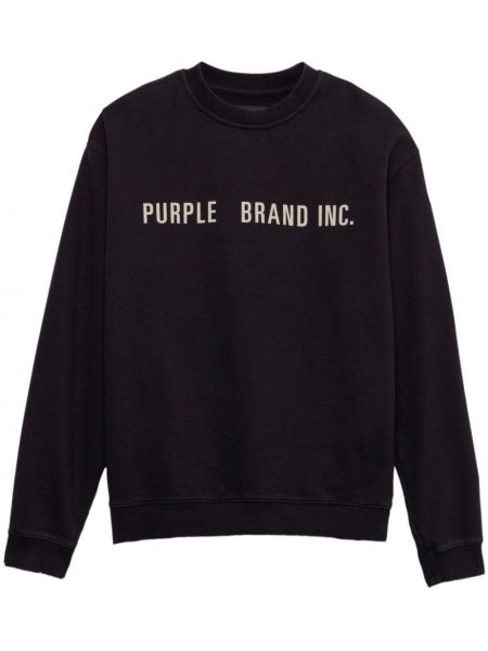 Bavlnená mikina s potlačou Purple Brand