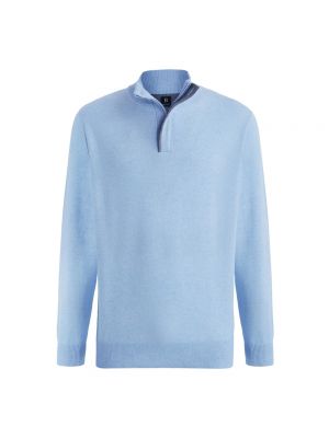 Sweter z kaszmiru Boggi Milano niebieski