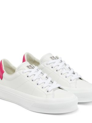 Sneakerși din piele Givenchy alb