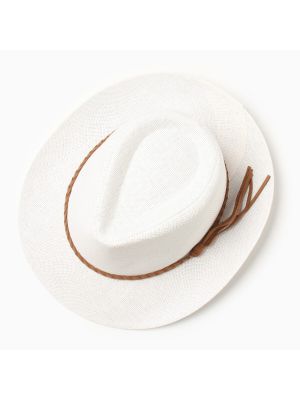 Шляпа Minaku белая