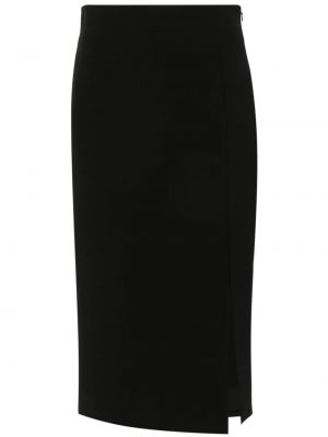 Midi sukně Moschino černé