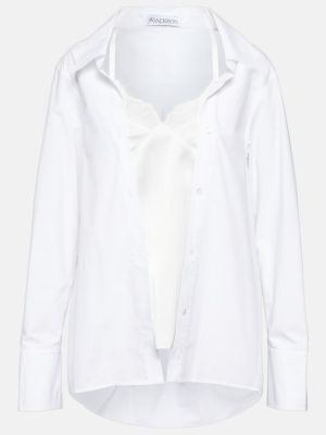 Camicia di cotone Jw Anderson bianco