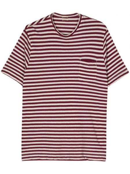 Bavlněné lněné tričko Massimo Alba