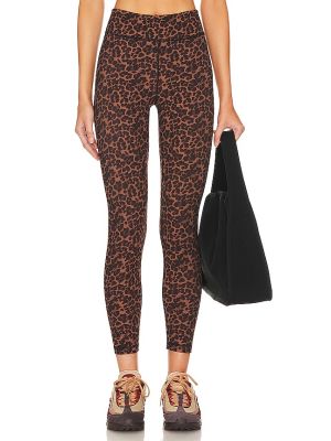 Pantalones leopardo The Upside marrón