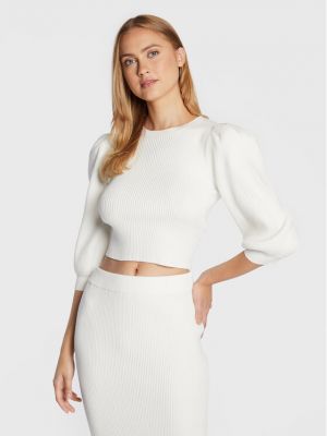 Пуловер Glamorous бяло