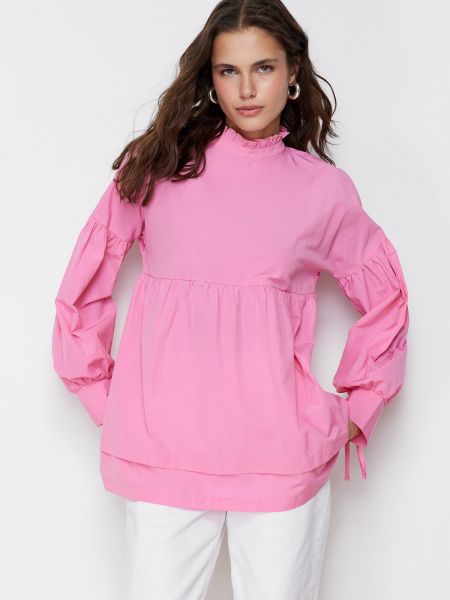 Туника блуза Trendyol розово