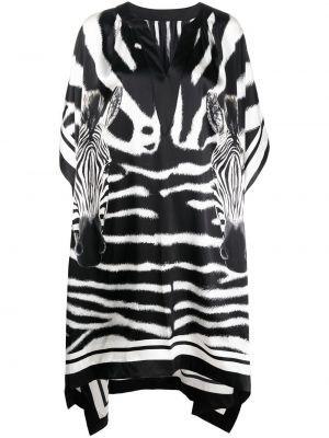 Zīda kleita ar apdruku ar zebras rakstu Dolce & Gabbana