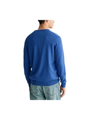 Bluza z kapturem Gant niebieska