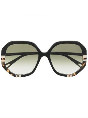 Oversized sončna očala Chloé Eyewear črna