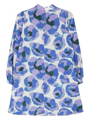 Mini šaty s potiskem A.p.c. modré