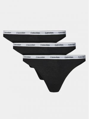 Черные стринги Calvin Klein Underwear