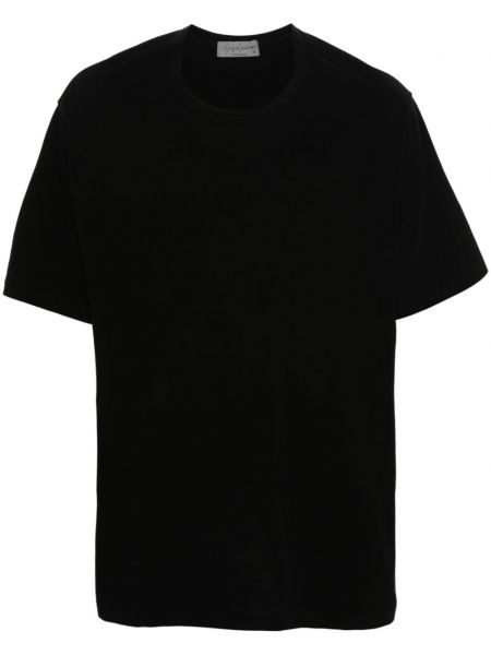 Kokvilnas t-krekls Yohji Yamamoto melns