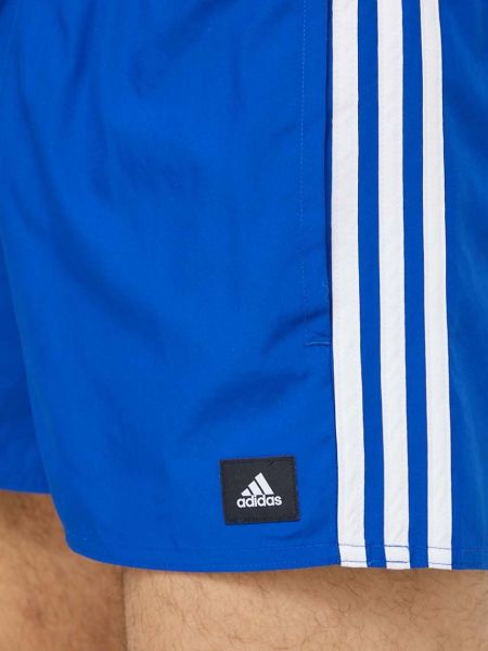 Pantaloni sport cu dungi Adidas Performance albastru