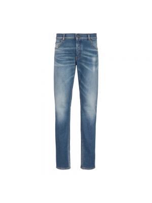 Slim fit skinny jeans aus baumwoll Balmain blau