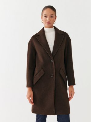 Cappotto di lana Guess marrone