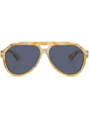 Слънчеви очила с принт Dolce & Gabbana Eyewear жълто