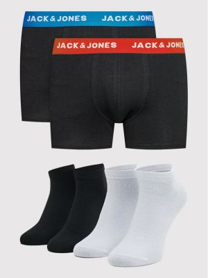 Чорапи Jack&jones черно