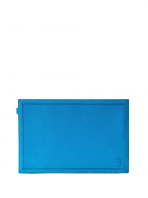 Кожени чанта тип „портмоне“ Burberry синьо