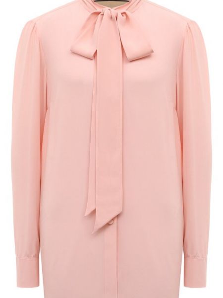 Шелковая блузка Gucci розовая