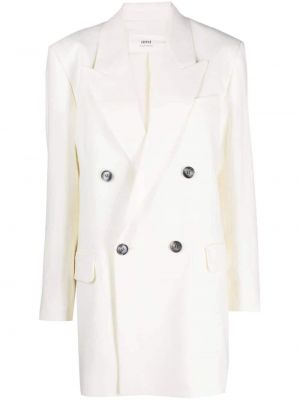 Vlnený kabát Ami Paris biela