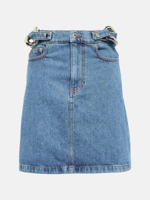Spódnica jeansowa z wysoką talią Jw Anderson niebieska