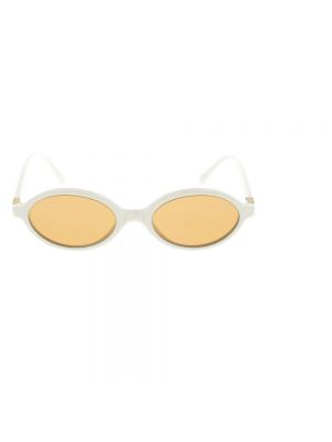 Białe okulary przeciwsłoneczne Miu Miu