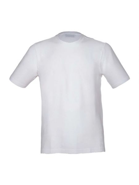 Krepp t-shirt aus baumwoll Gran Sasso weiß
