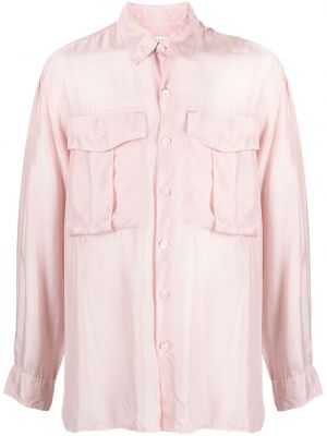 Camicia con tasche Dries Van Noten rosa