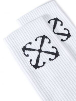 Chaussettes à imprimé Off-white blanc