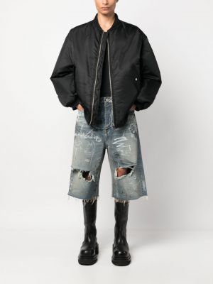 Jeans shorts mit print Balenciaga