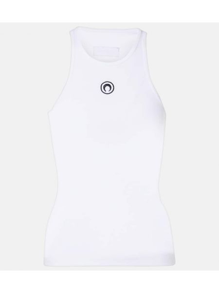 Jersey bomull tank top Marine Serre hvit