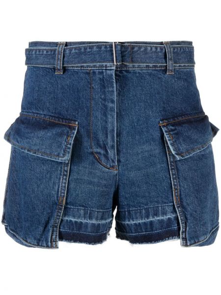 Cargo shorts Sacai blau