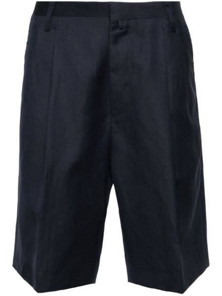 Plisirane bermuda kratke hlače Corneliani plava