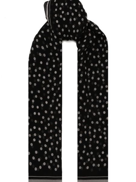 Шелковый шарф Dolce & Gabbana черный