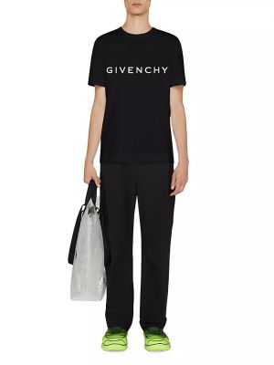 Хлопковая футболка слим Givenchy черная