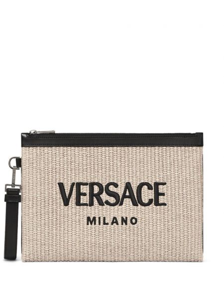Listová kabelka s výšivkou Versace