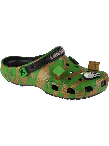 Klasický domáce papuče Crocs zelená