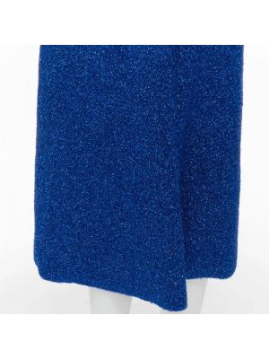 Spódnica retro Balenciaga Vintage niebieska