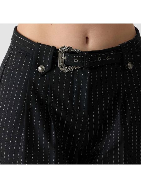 Pantalones rectos Versace Jeans Couture negro